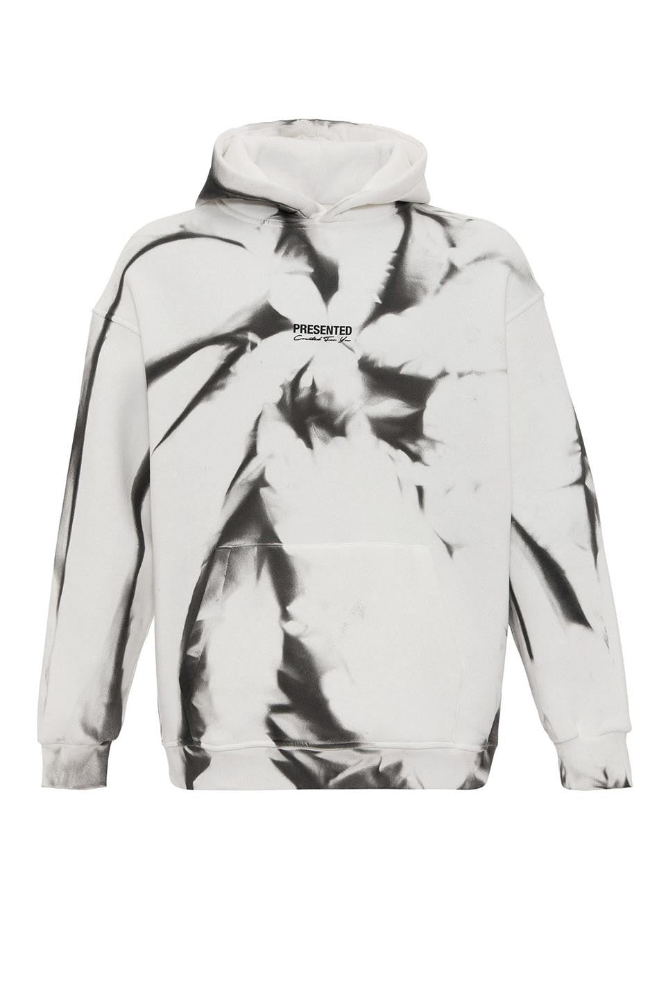 Color-Detailed Oversized Hooded Sweatshirt