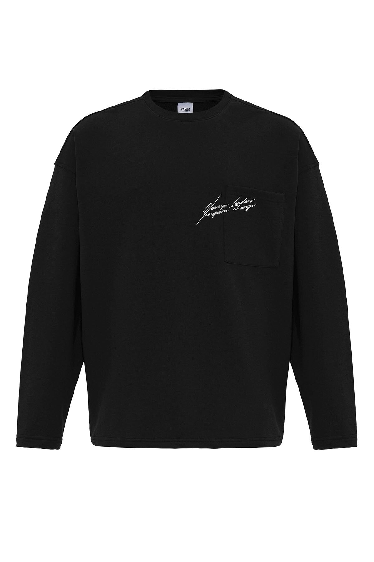 Oversized Sweatshirt with Pockets V10-30