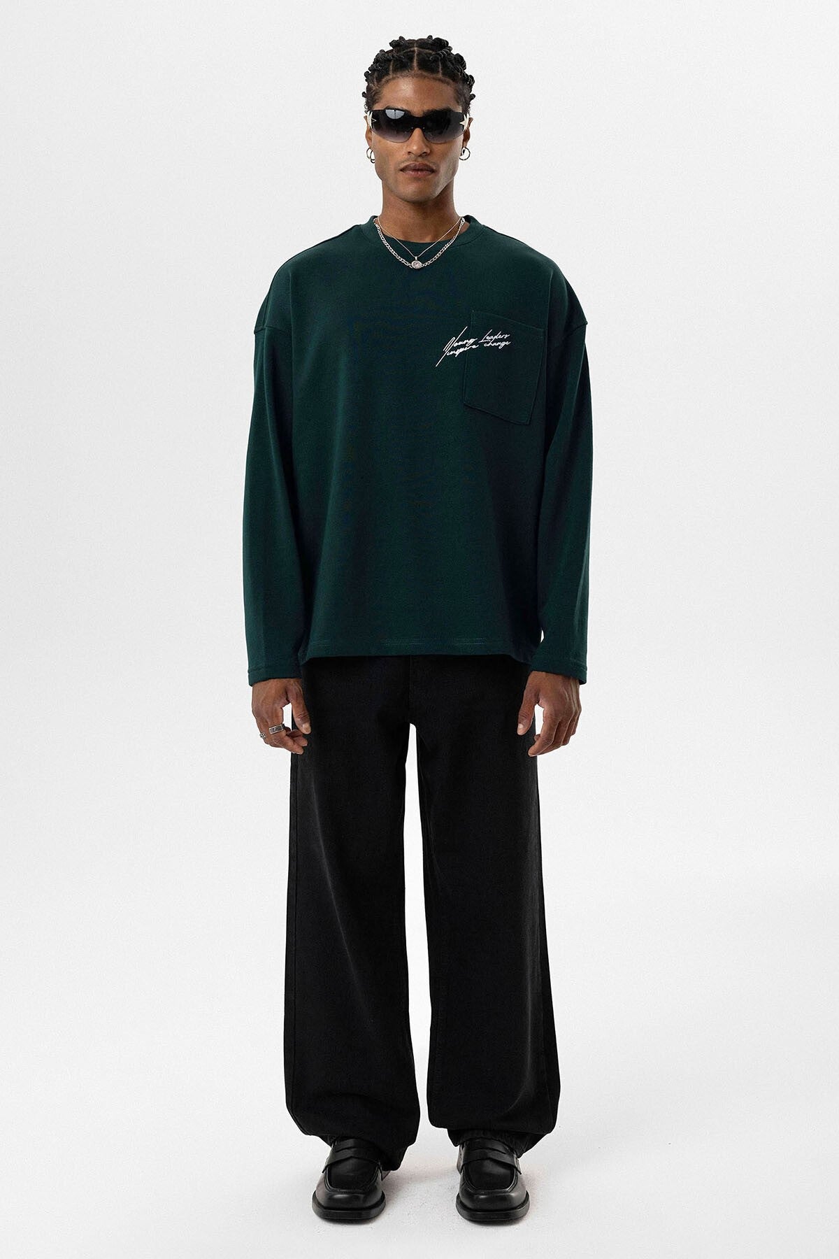 Oversized Sweatshirt with Pockets