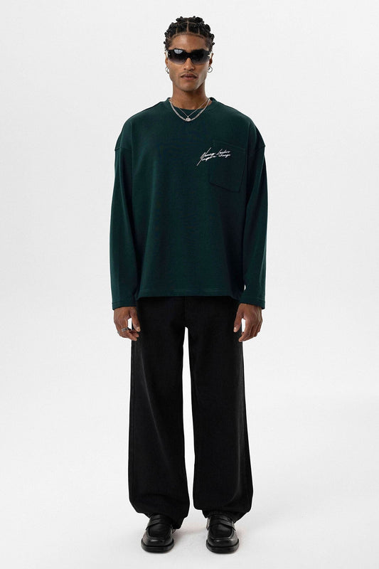 Oversized Sweatshirt with Pockets