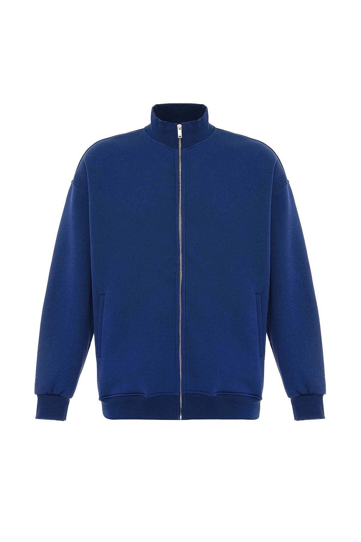 Basic Oversized Sweatshirt with Zipper