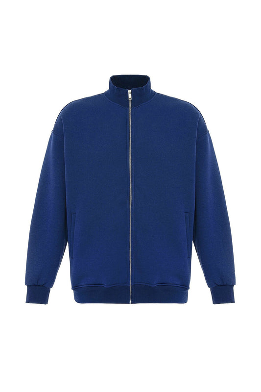 Basic Oversized Sweatshirt with Zipper
