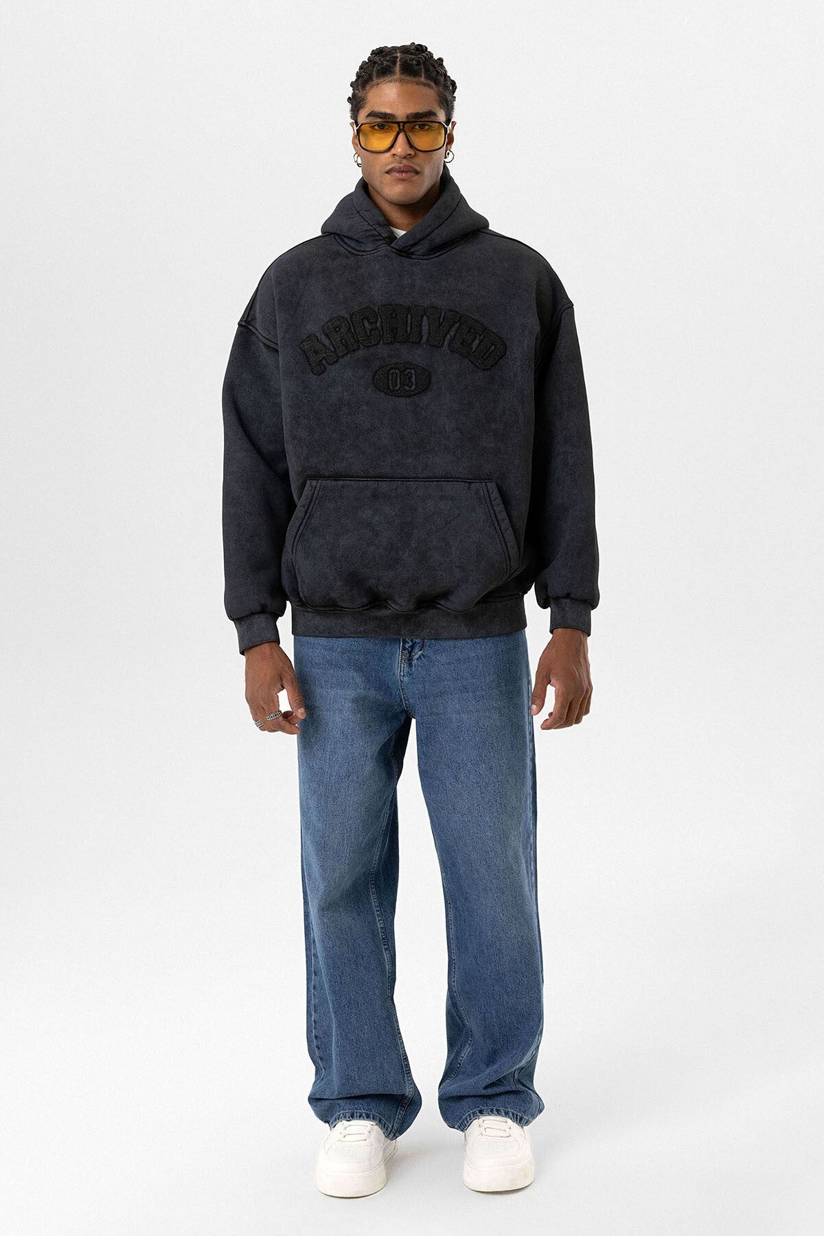Oversized Printed Sweatshirt (Machine Washable)