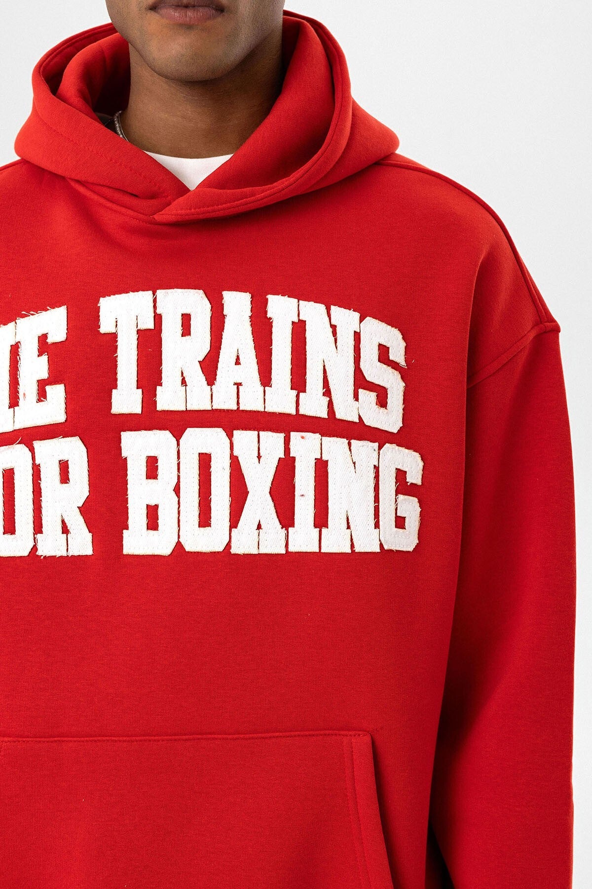 Oversized Hooded Sweatshirt with Printed Design