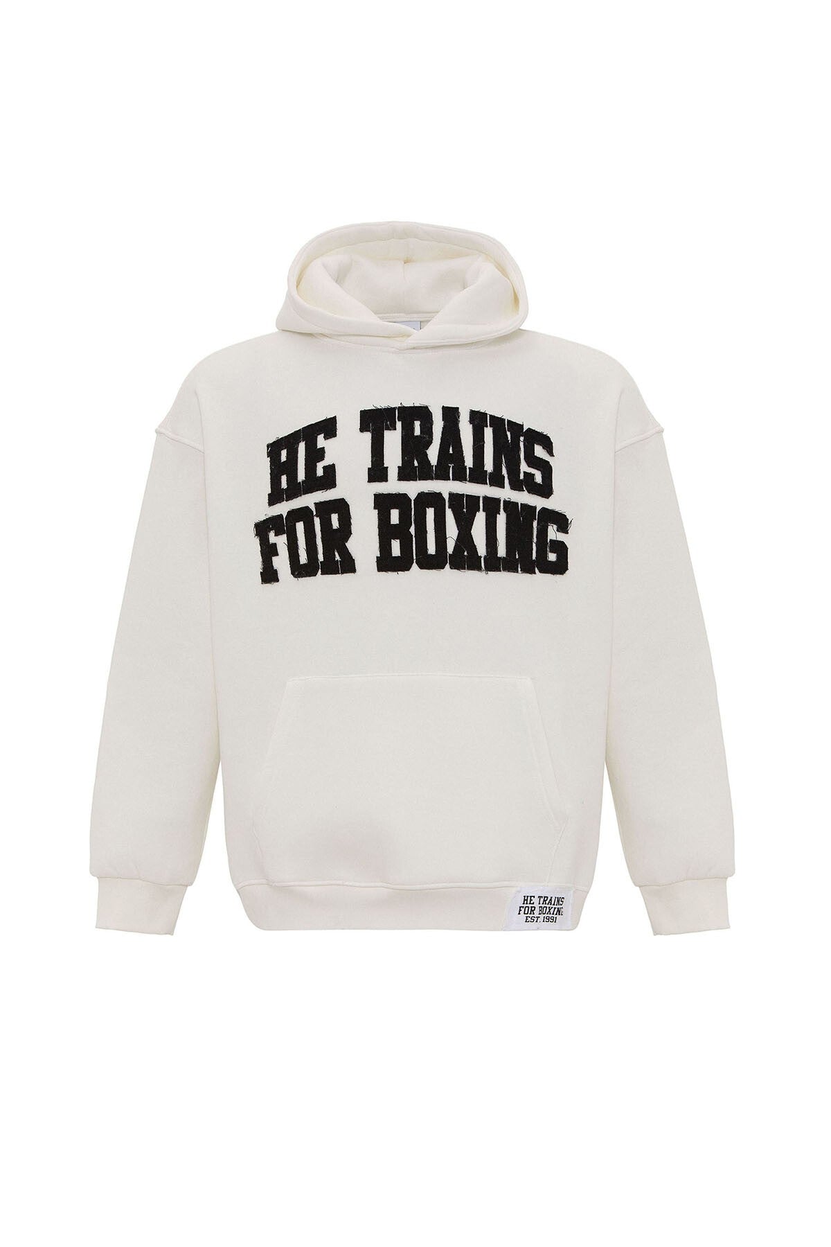 Oversized Hooded Sweatshirt with Printed Design
