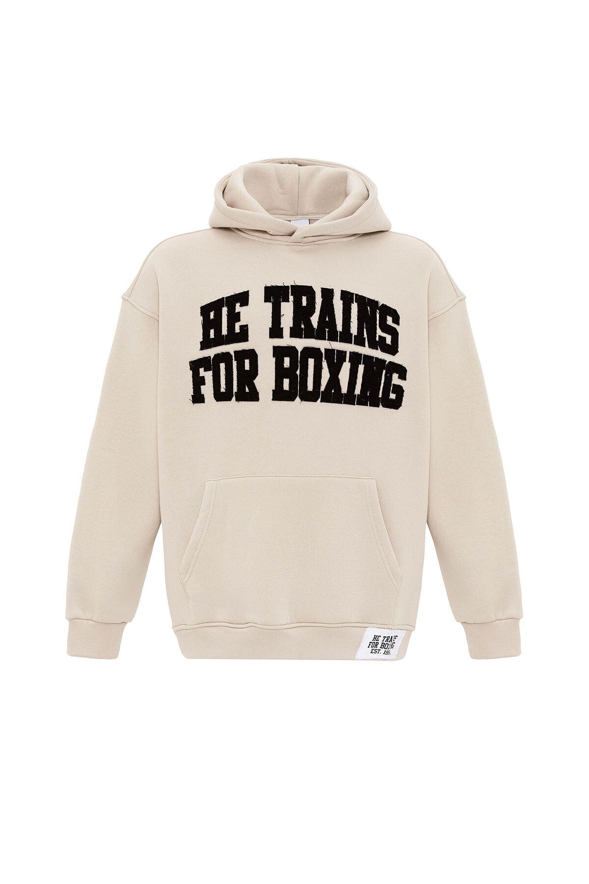 Oversized Hooded Sweatshirt with Printed Design