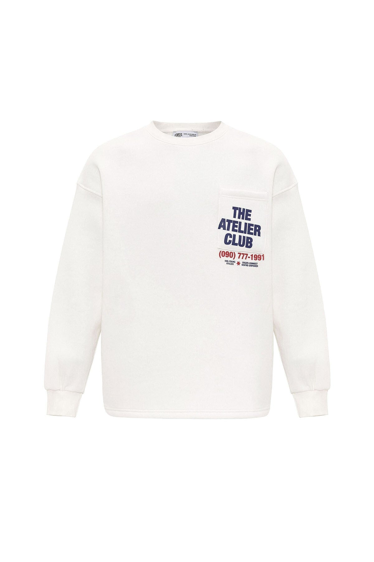 Oversized Sweatshirt with Printed Design