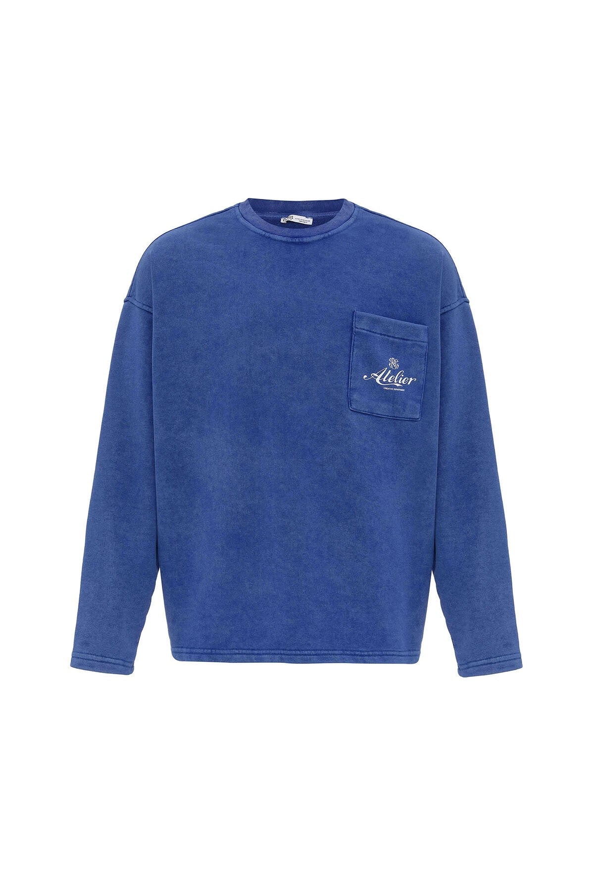 Oversized Sweatshirt with Pocket Details (Machine Washable)