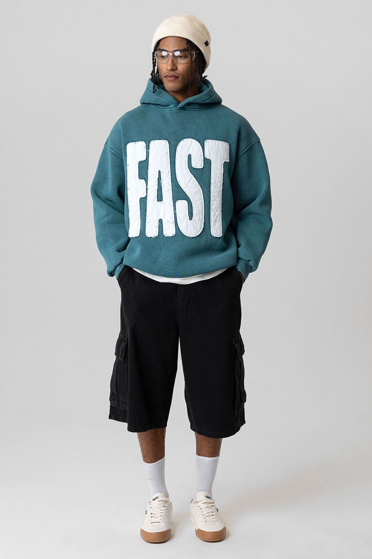 Pre-Washed Oversized Hooded Sweatshirt V10-50