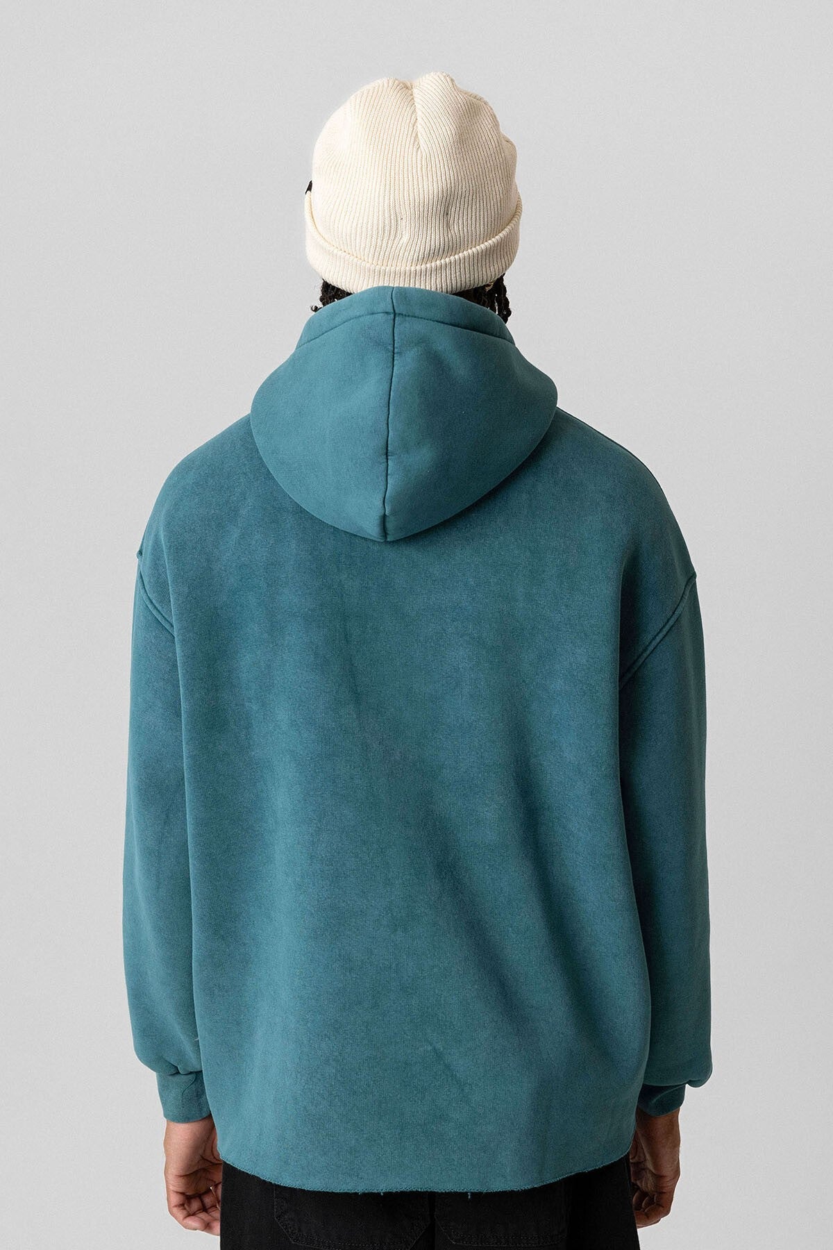 Pre-Washed Oversized Hooded Sweatshirt V10-50