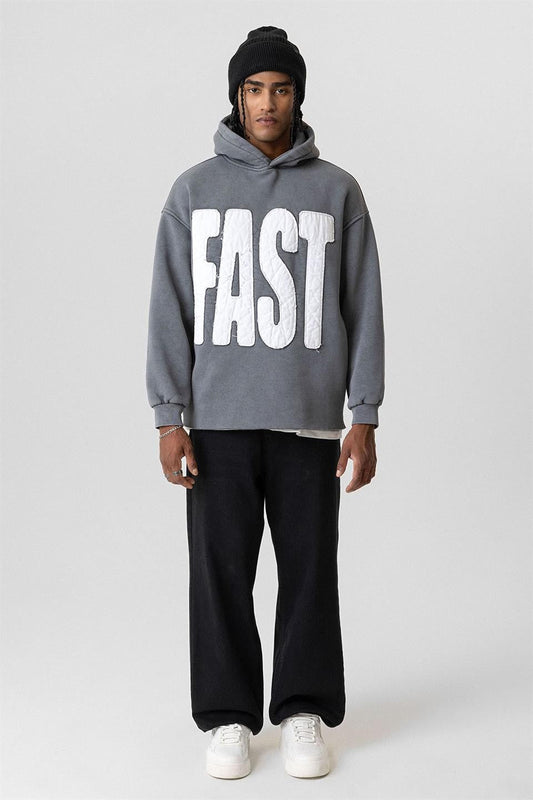 Pre-Washed Oversized Hooded Sweatshirt V10-50