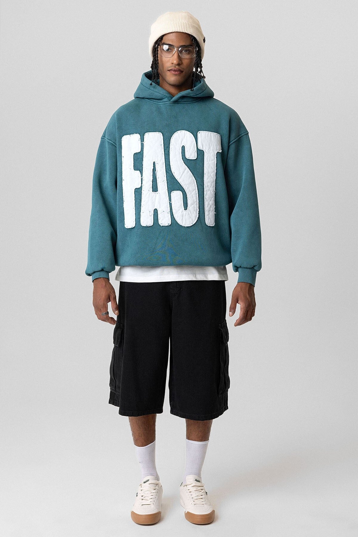 Pre-Washed Oversized Hooded Sweatshirt V10-50
