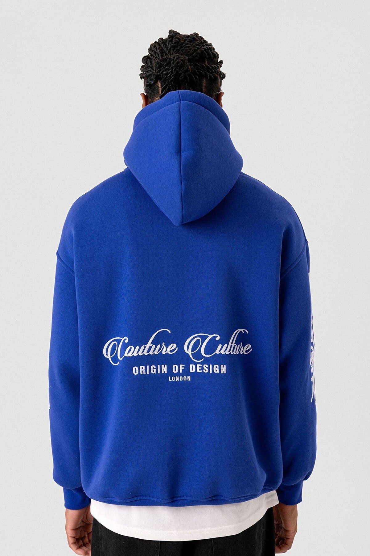 Patterned Oversized Sweatshirt