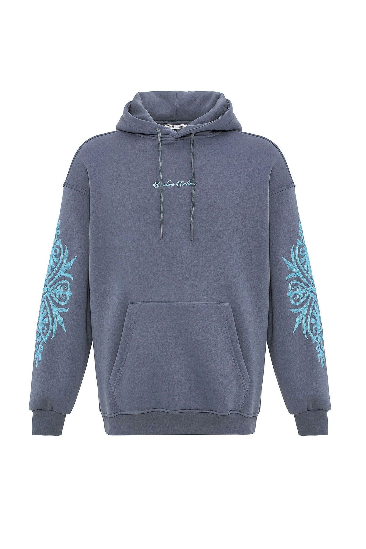 Patterned Oversized Sweatshirt