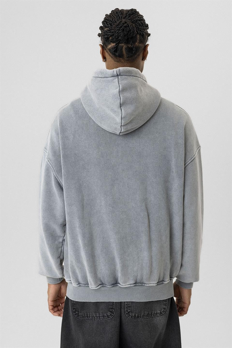 Premium Pre-Washed Oversized Sweatshirt with Zipper