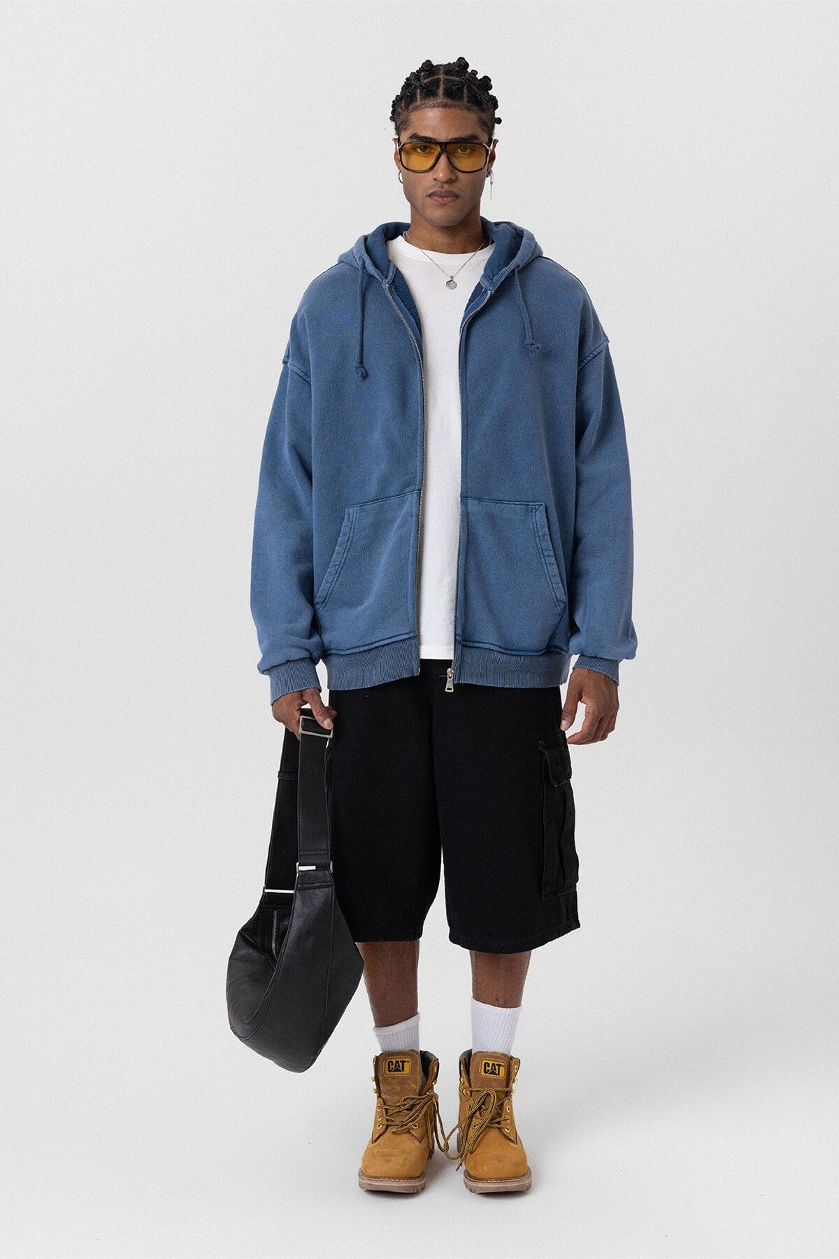 Premium Pre-Washed Oversized Sweatshirt with Zipper