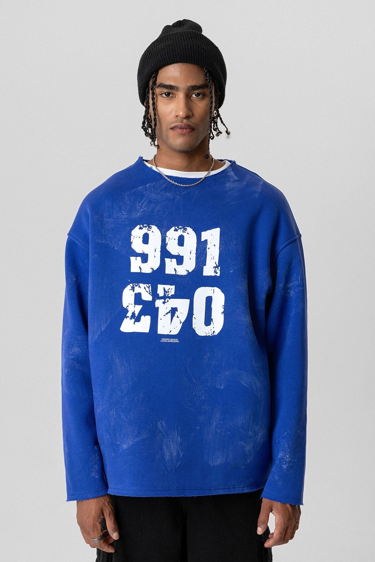 Printed Oversized Sweatshirt