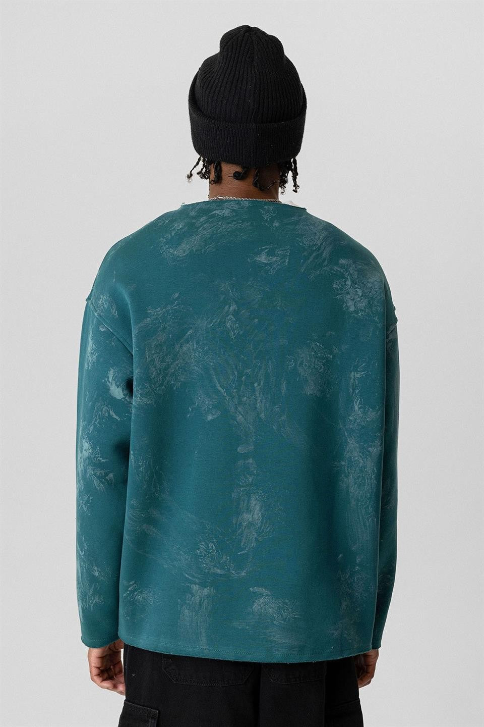 Printed Oversized Sweatshirt