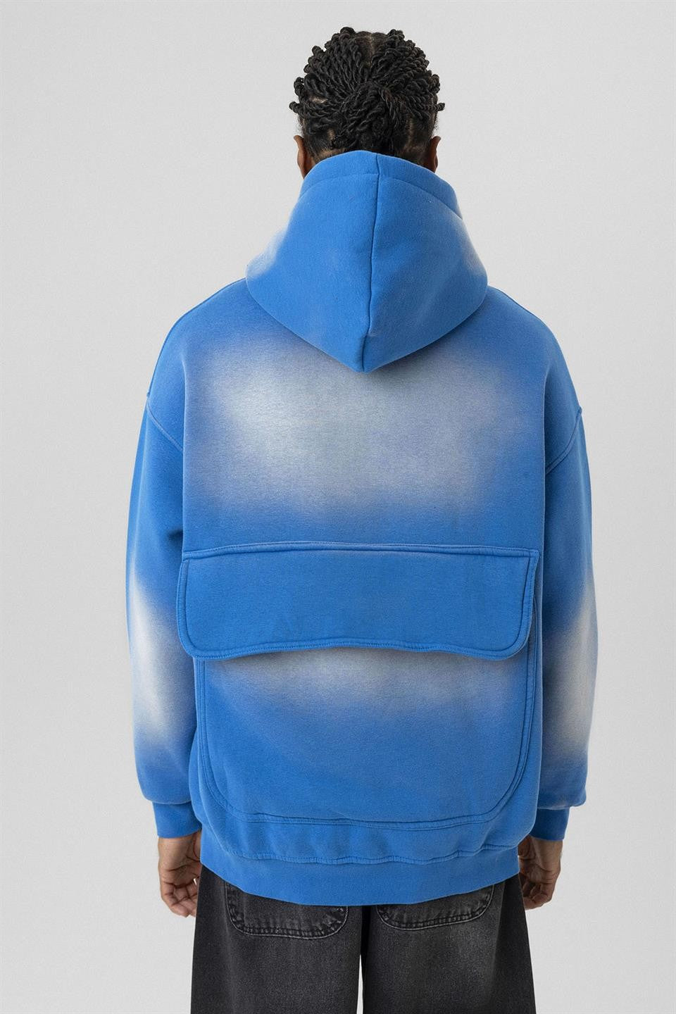 Oversized Washed Printed Sweatshirt