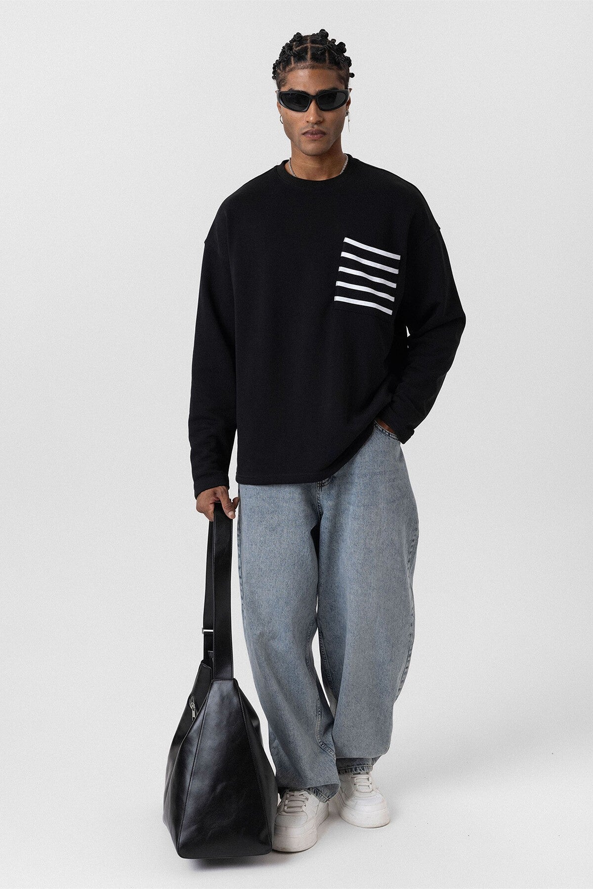 Oversized Sweatshirt with Pockets