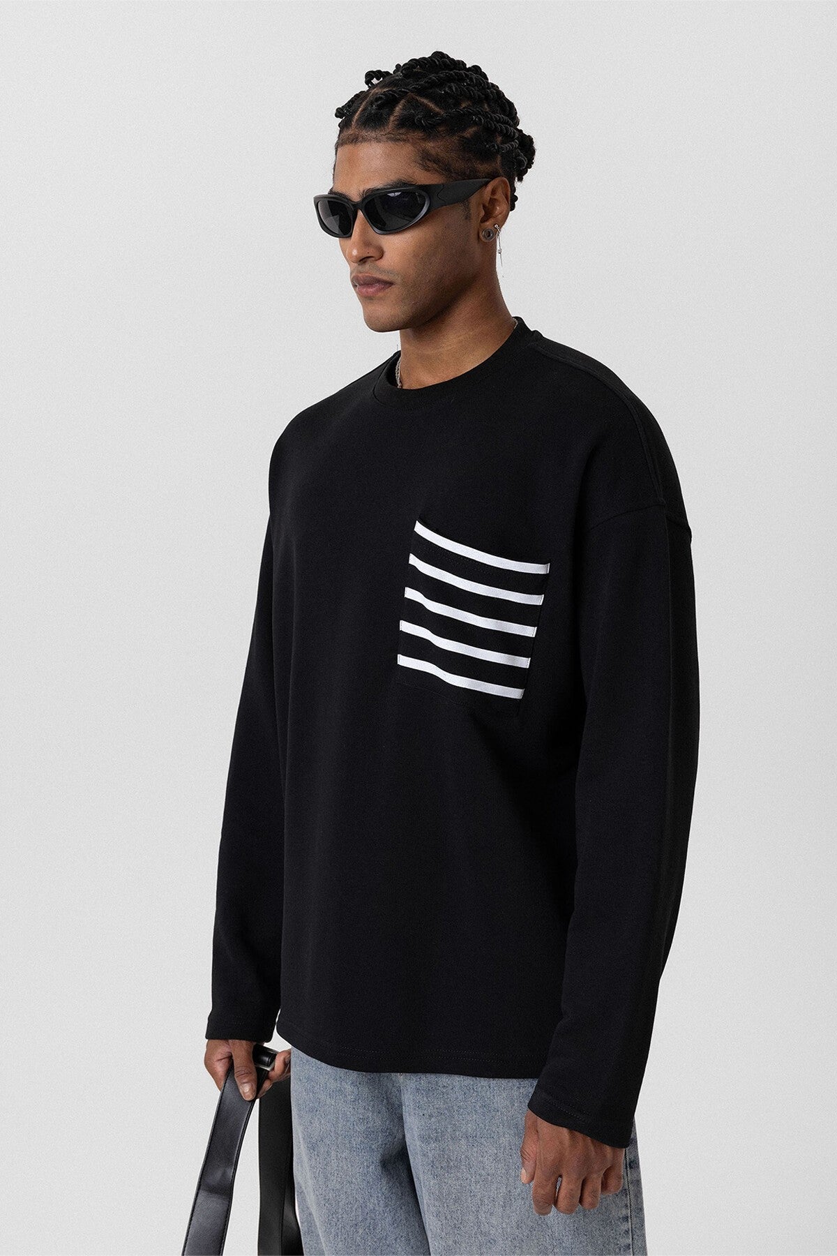 Oversized Sweatshirt with Pockets