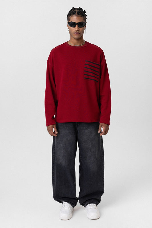 Oversized Sweatshirt with Pockets