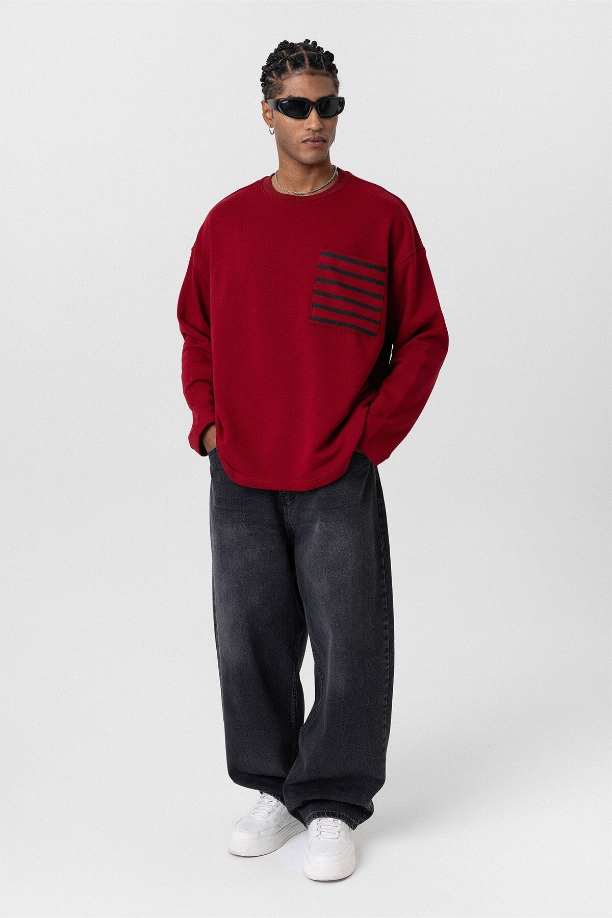Oversized Sweatshirt with Pockets