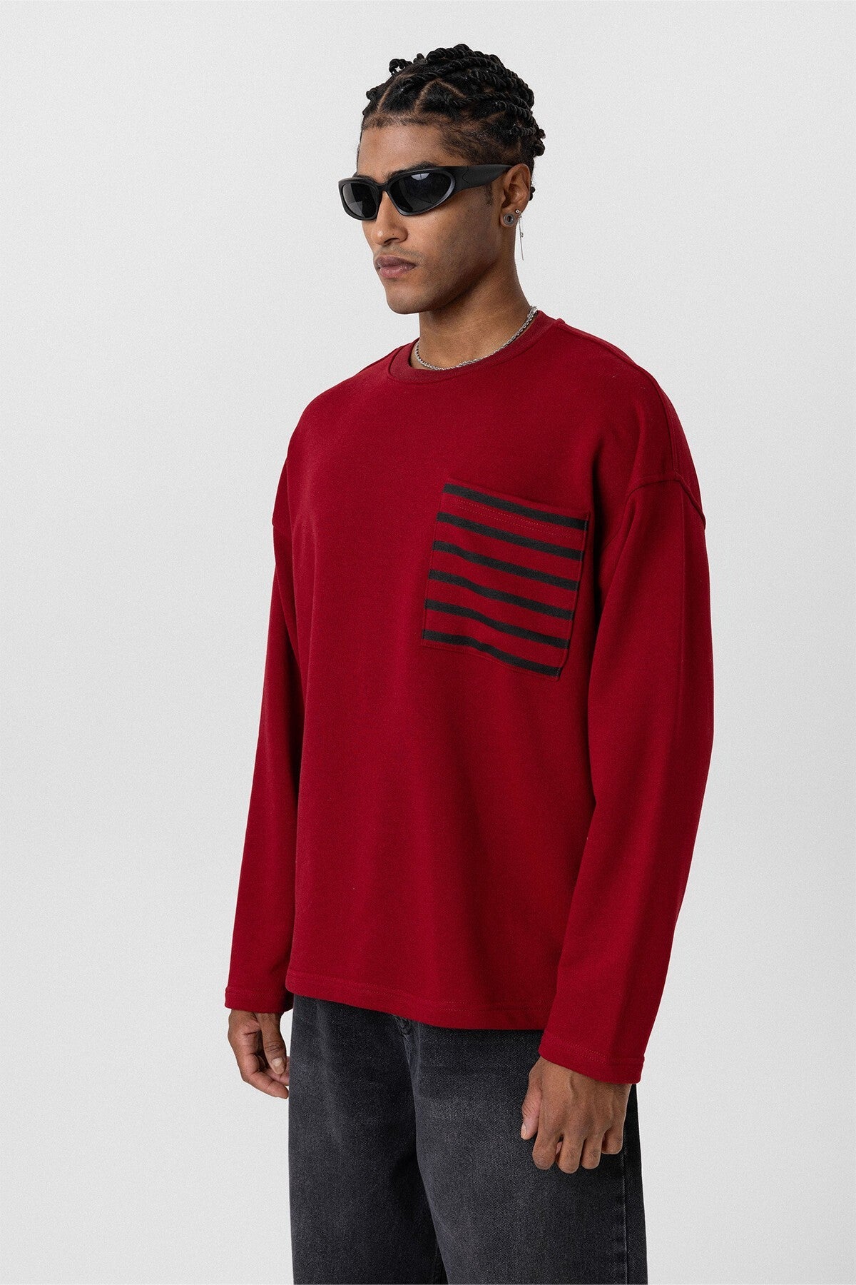 Oversized Sweatshirt with Pockets