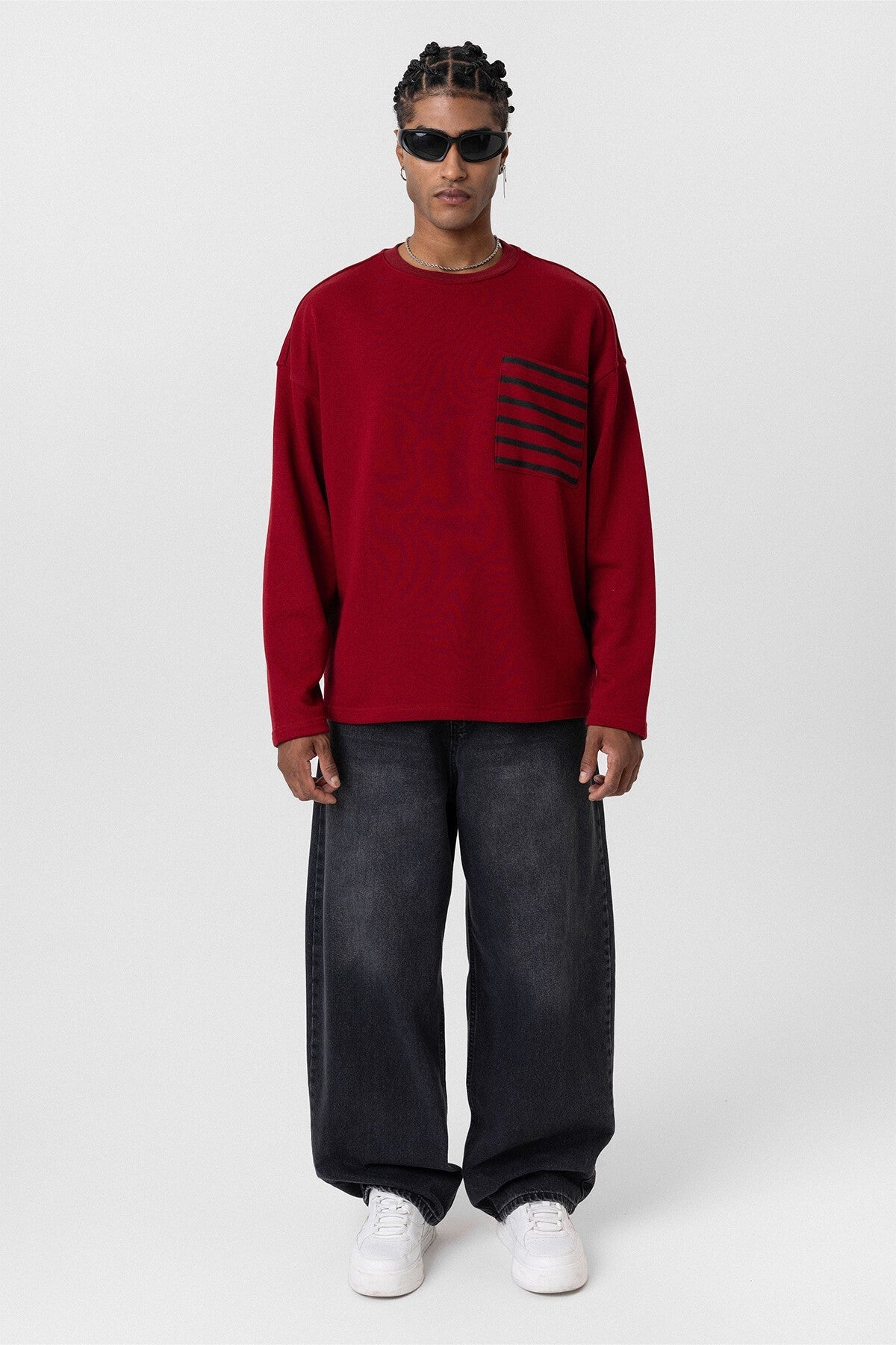 Oversized Sweatshirt with Pockets