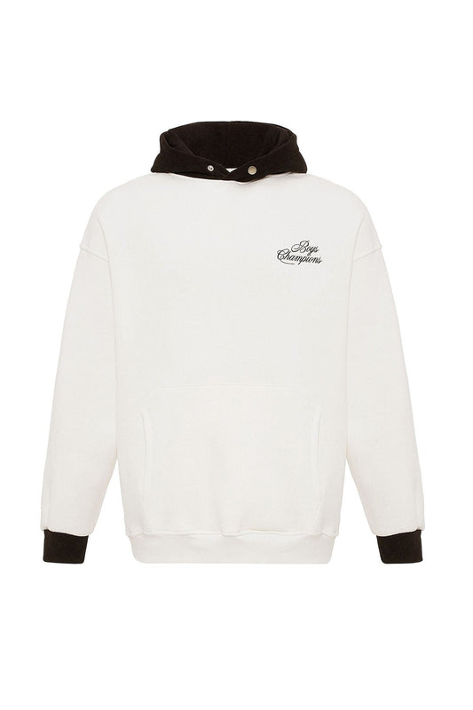 Printed Oversized Hooded Sweatshirt