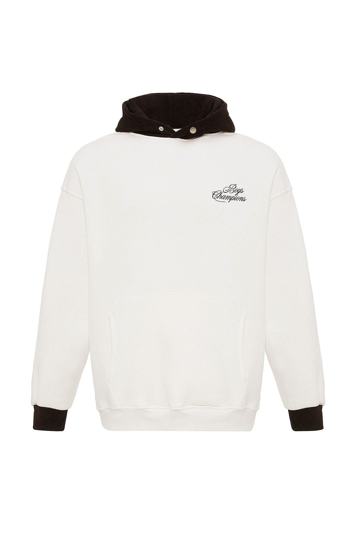 Printed Oversized Hooded Sweatshirt