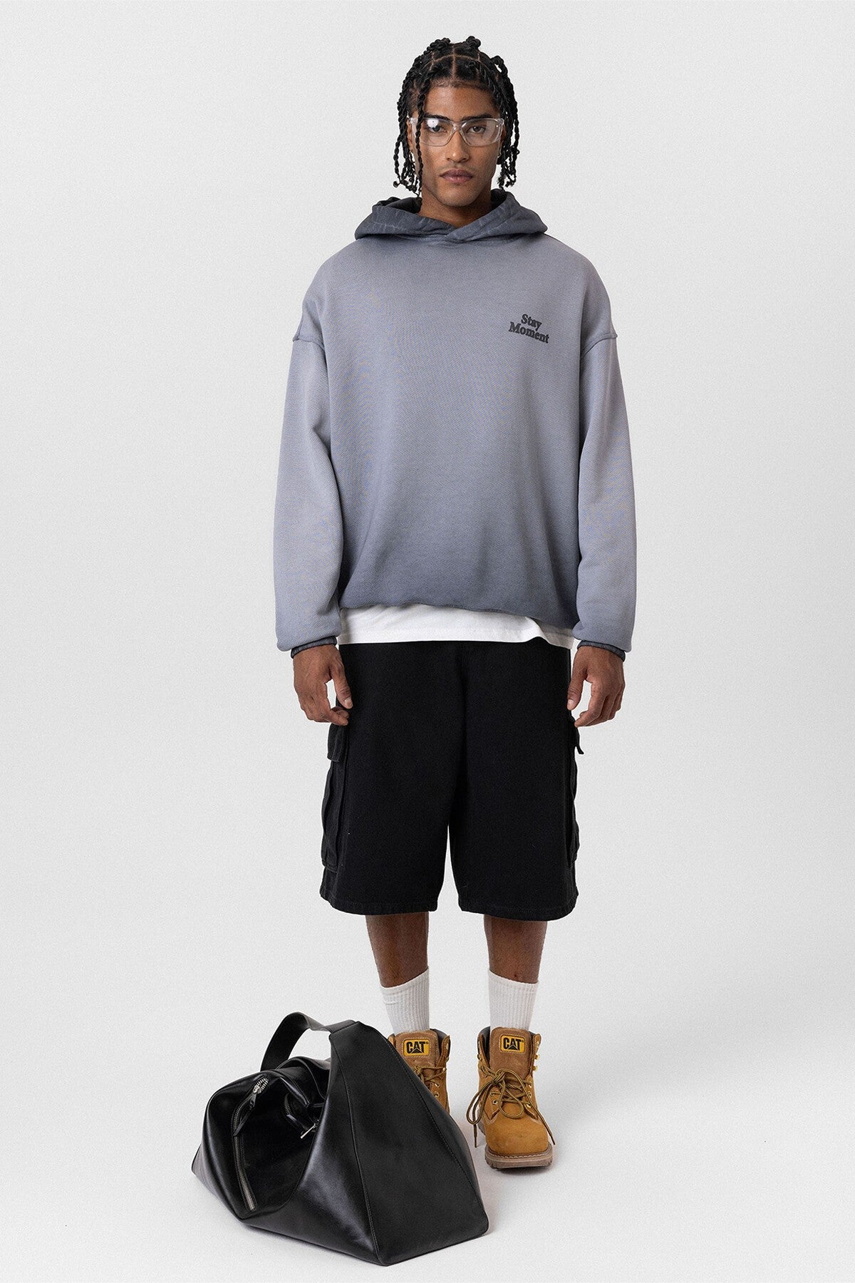 Premium Washed, Printed, Oversized Hooded Sweatshirt