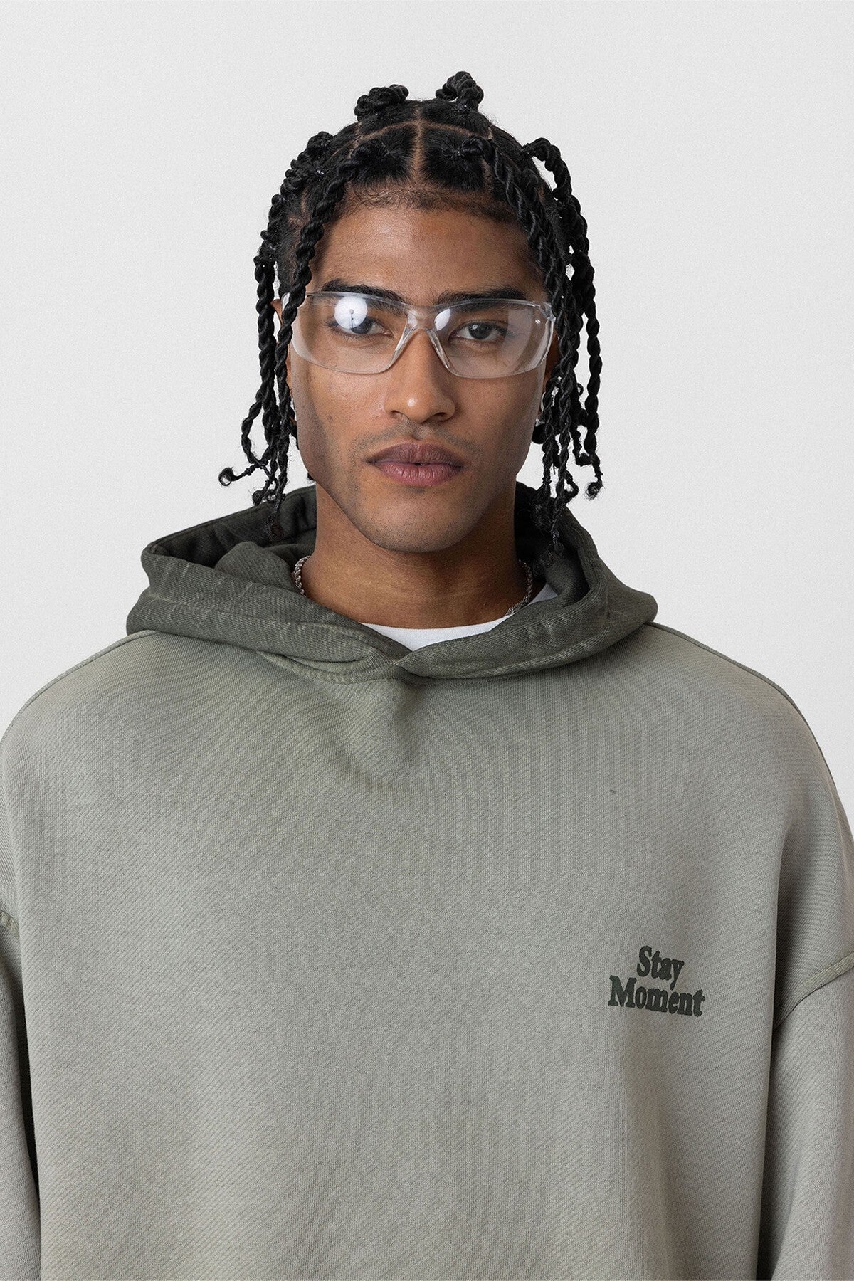 Premium Washed, Printed, Oversized Hooded Sweatshirt
