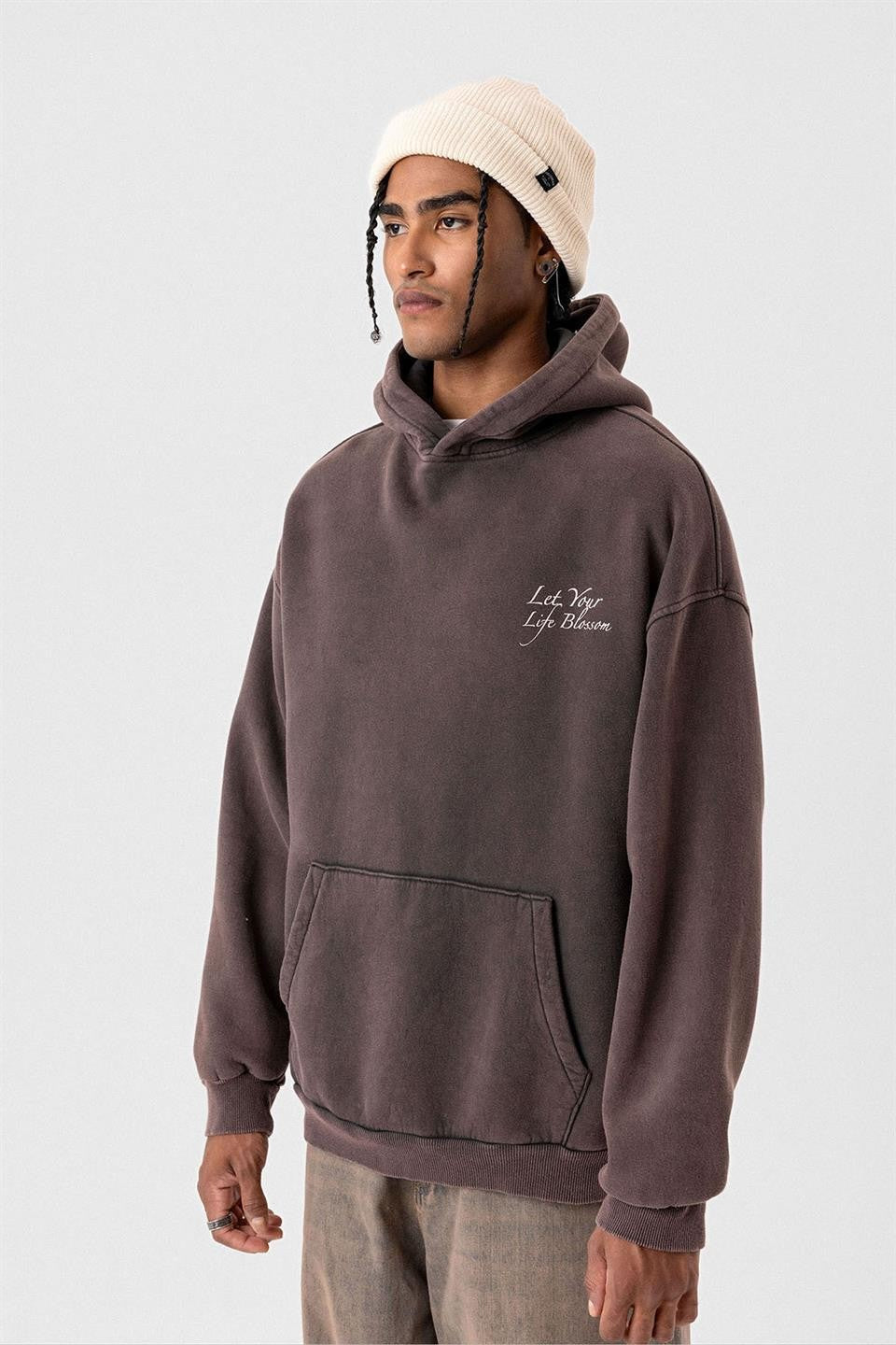 Oversized Sweatshirt with Detailed Print