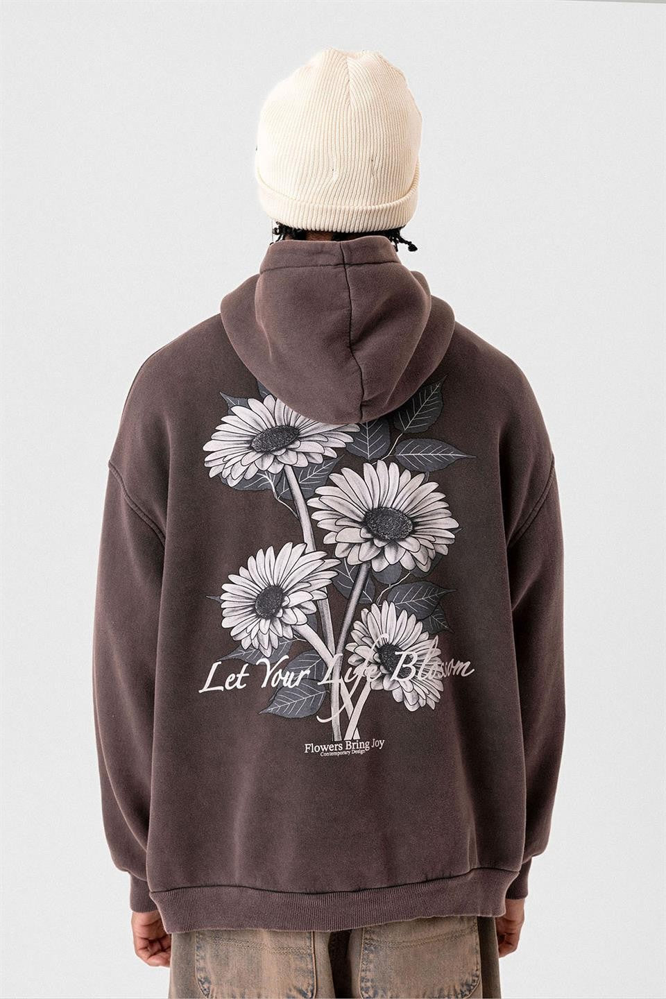 Oversized Sweatshirt with Detailed Print