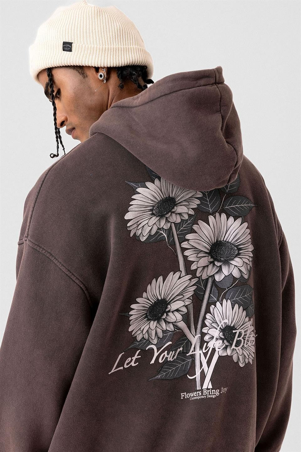 Oversized Sweatshirt with Detailed Print