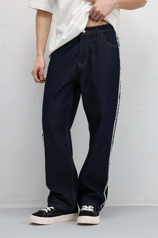 Baggy Jeans with Side Seam Details