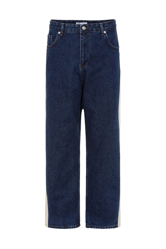 Baggy-Fit Jeans with Side Stripes
