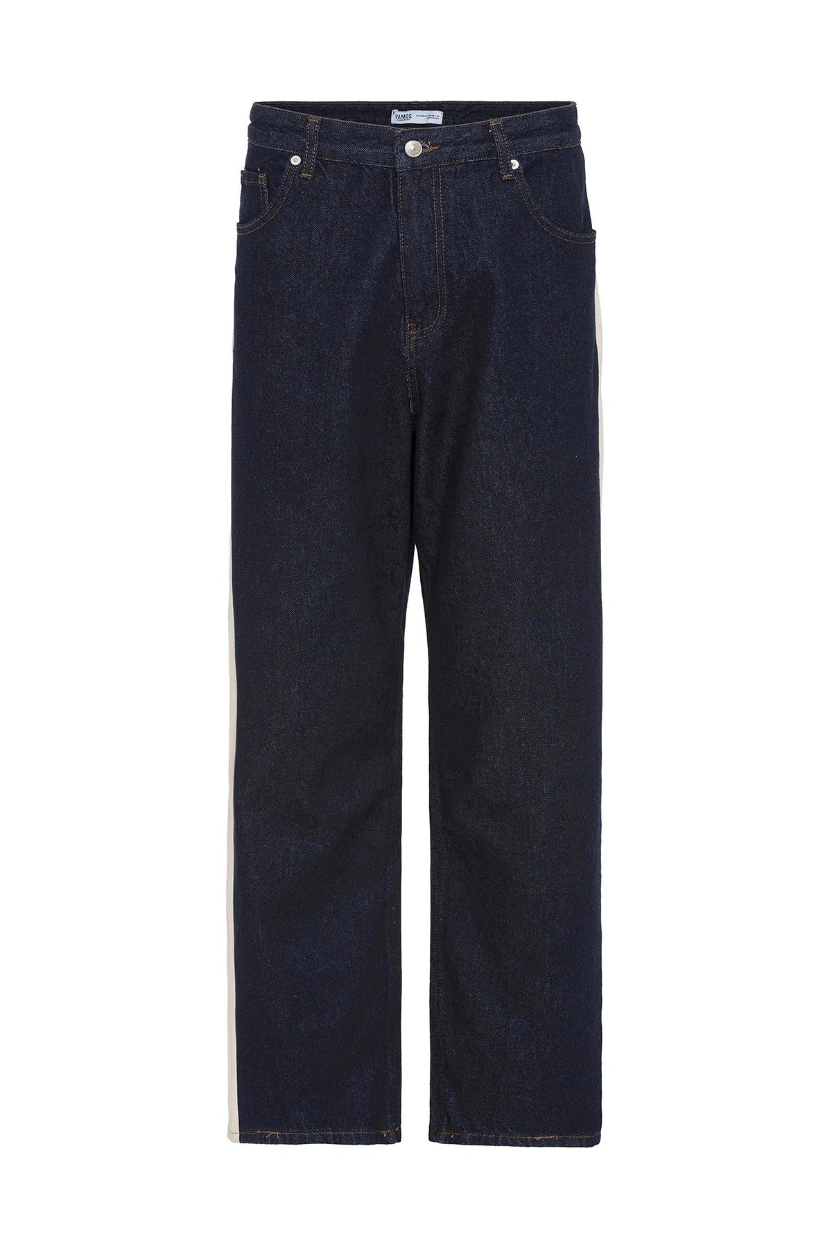 Baggy-Fit Jeans with Side Stripes