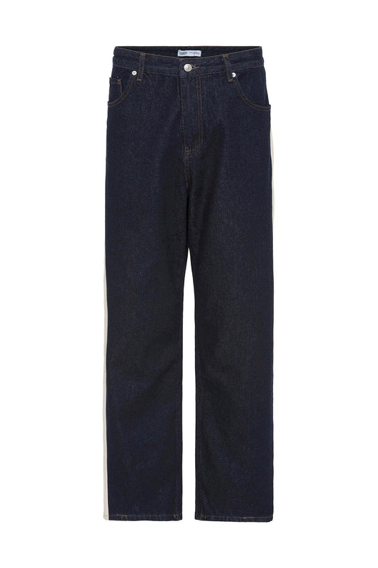 Baggy-Fit Jeans with Side Stripes