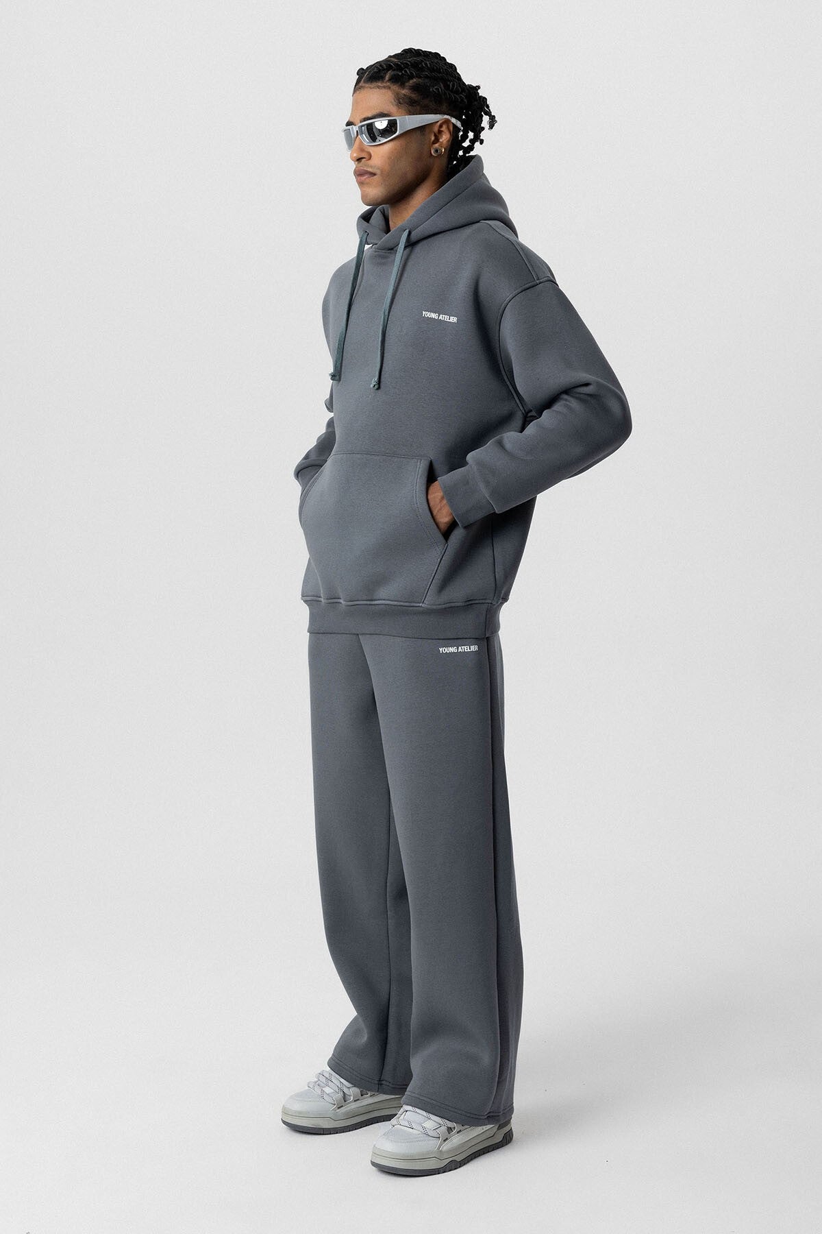 Young Atelier Printed Oversized Sweatsuit Set
