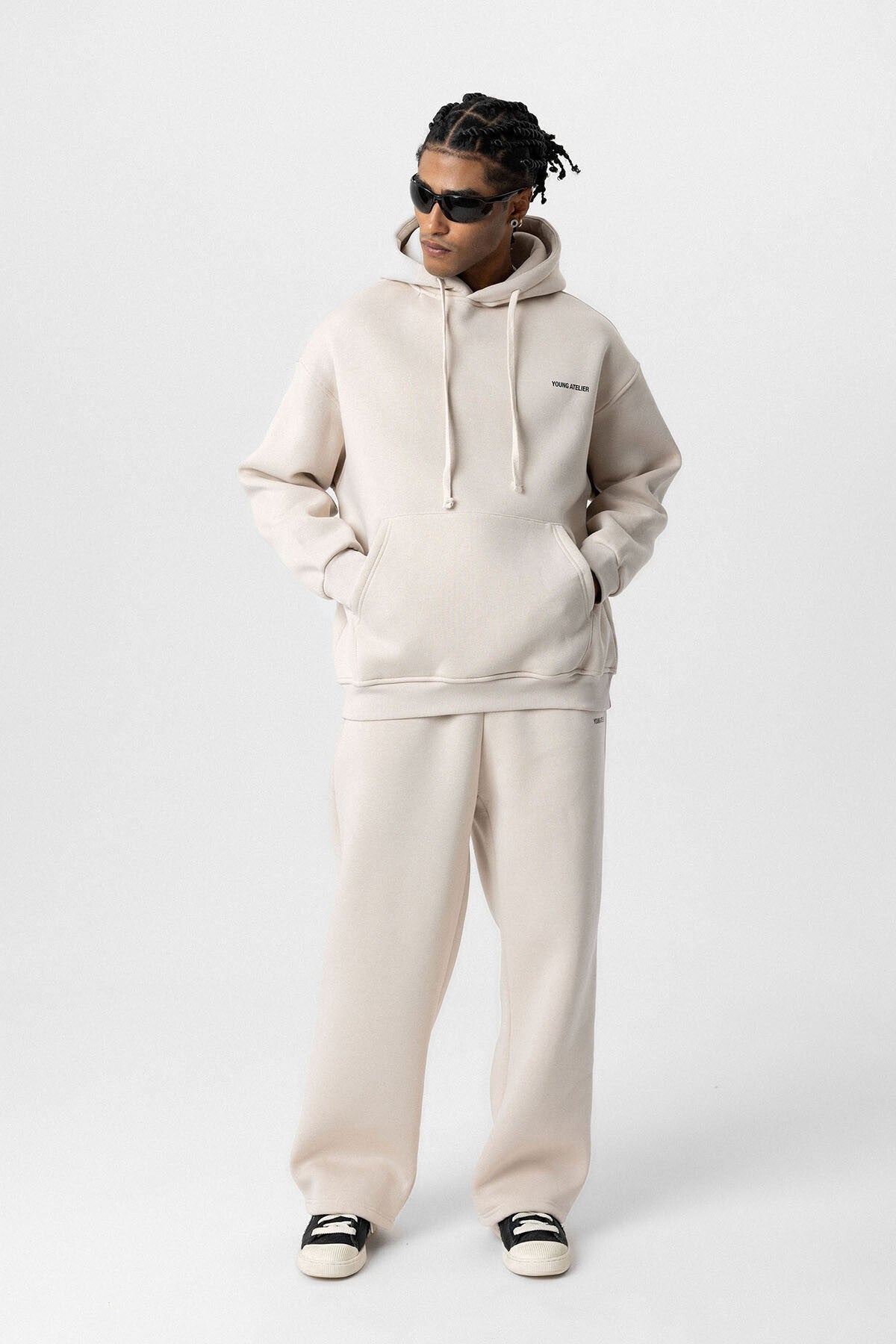 Young Atelier Printed Oversized Sweatsuit Set