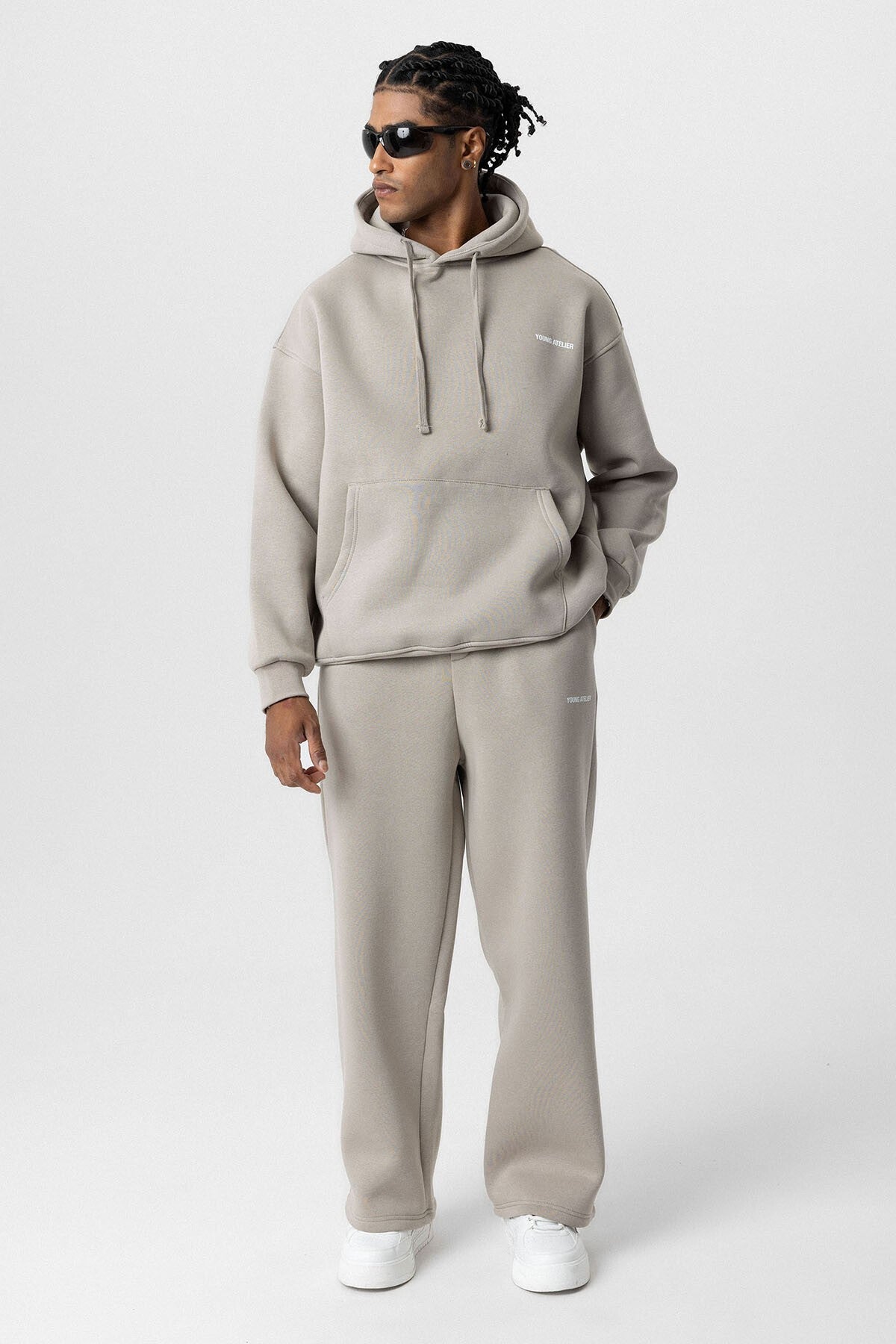 Young Atelier Printed Oversized Sweatsuit Set