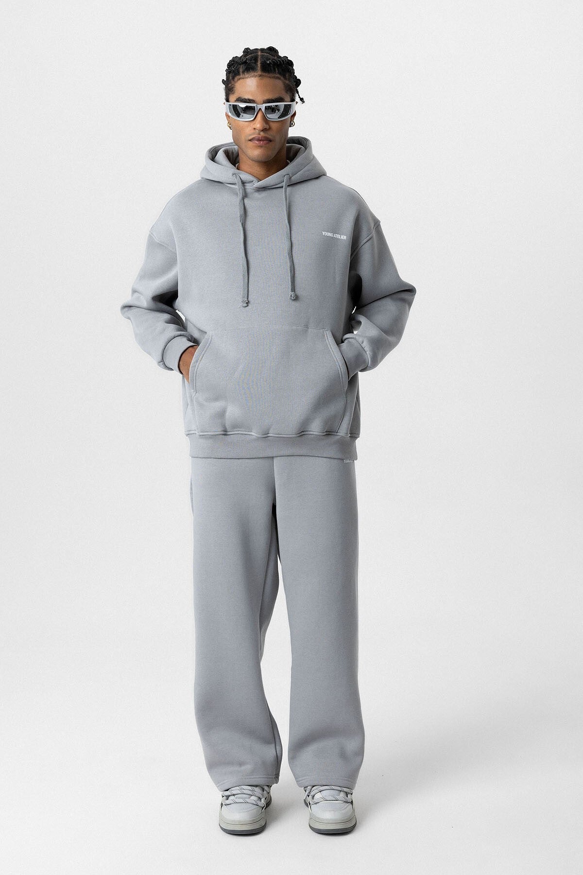 Young Atelier Printed Oversized Sweatsuit Set
