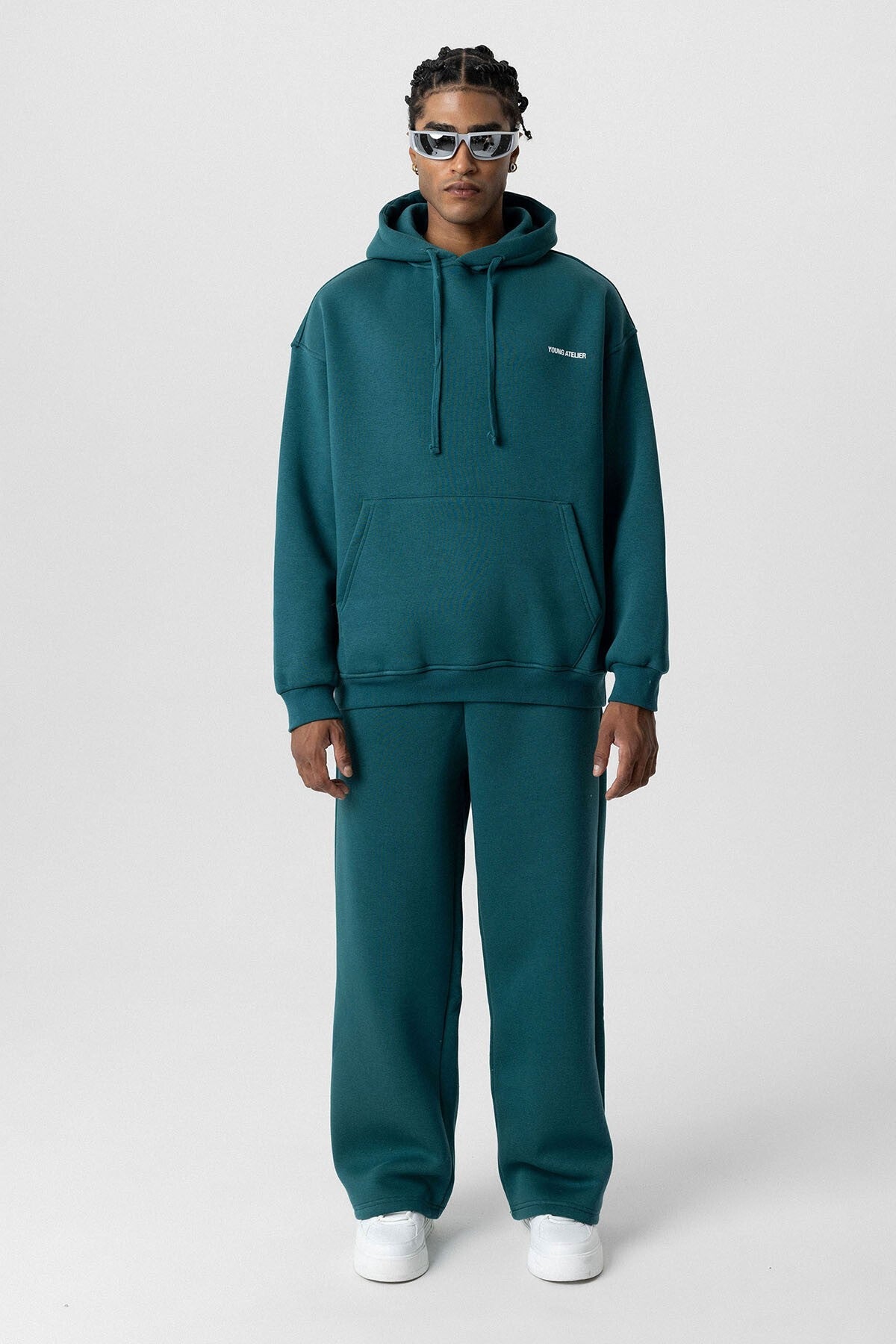 Young Atelier Printed Oversized Sweatsuit Set