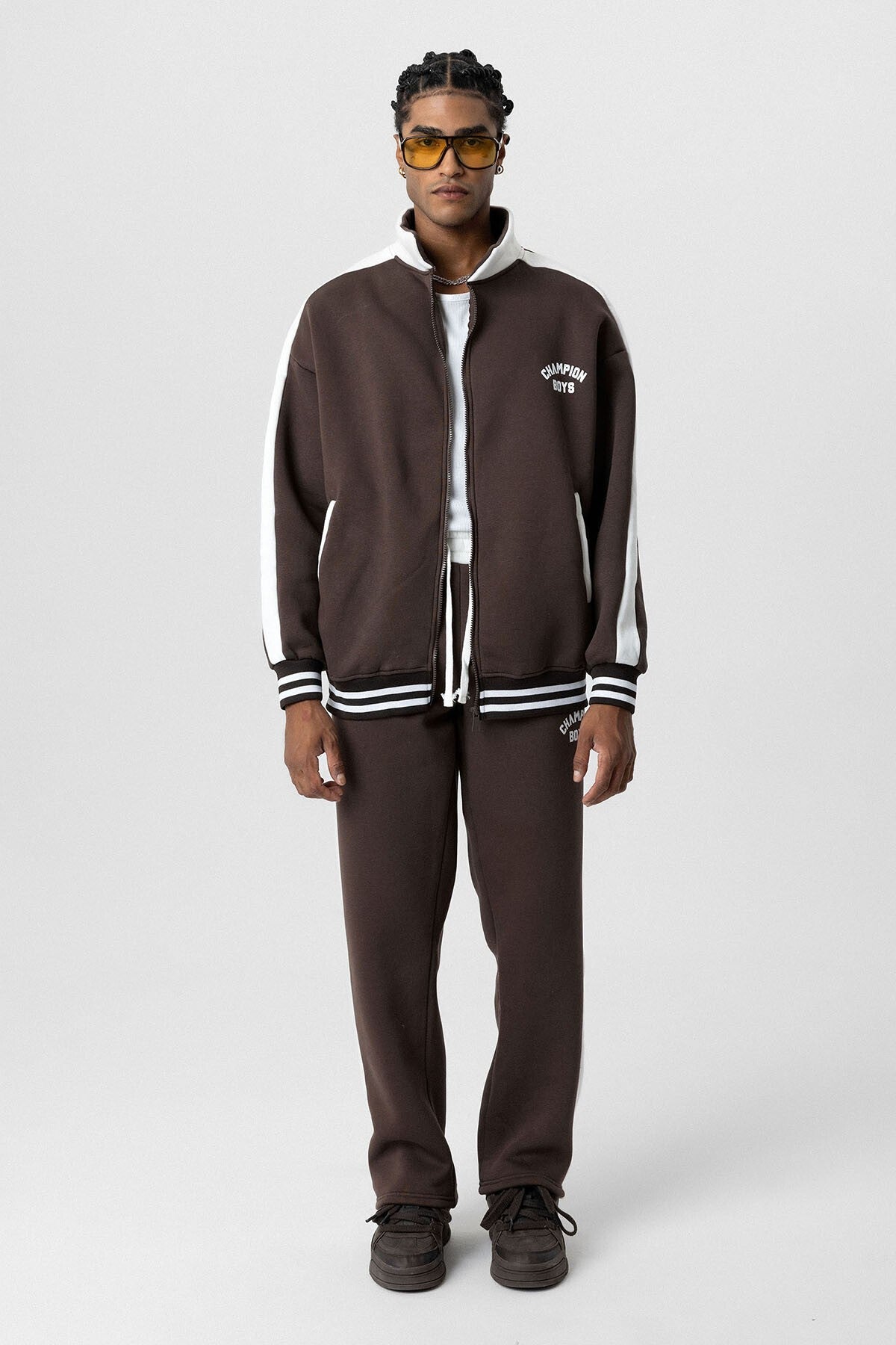 Printed Oversized Sweatsuit Set