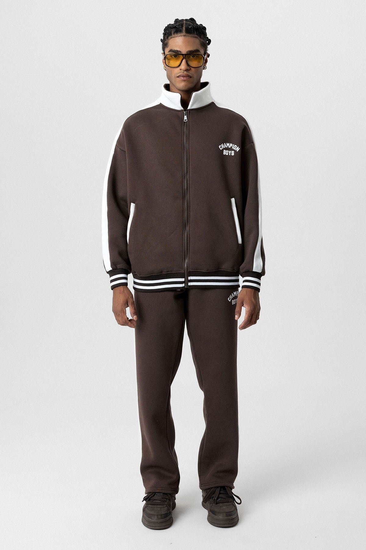 Printed Oversized Sweatsuit Set