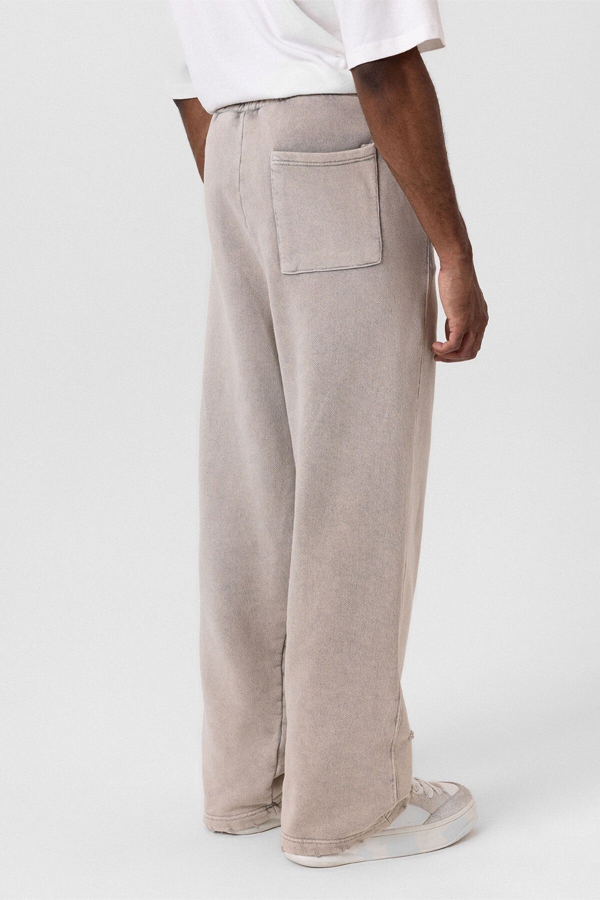 Premium Washed Oversized Sweatsuit Set with Ripped Details