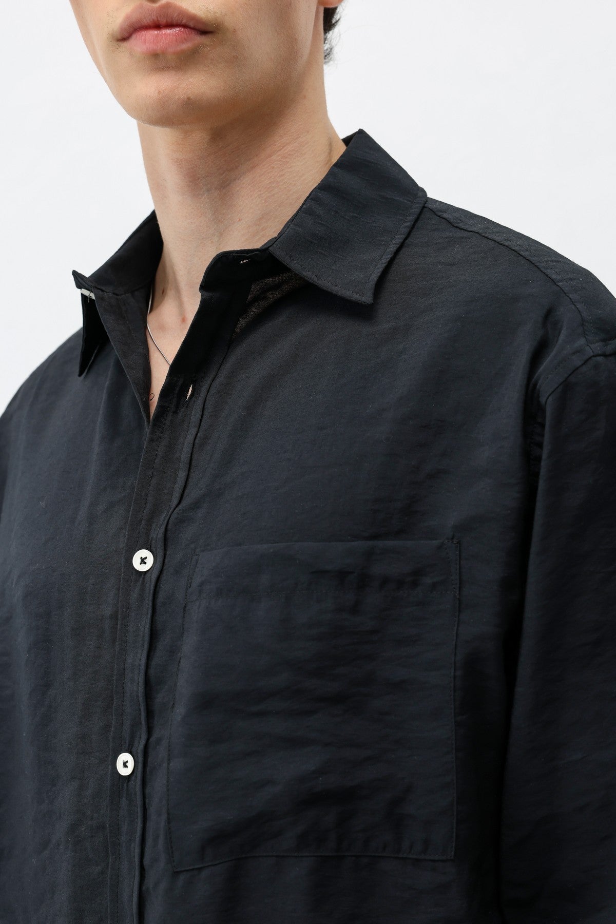 Oversized Shirt with Pockets Made of Modal Fabric
