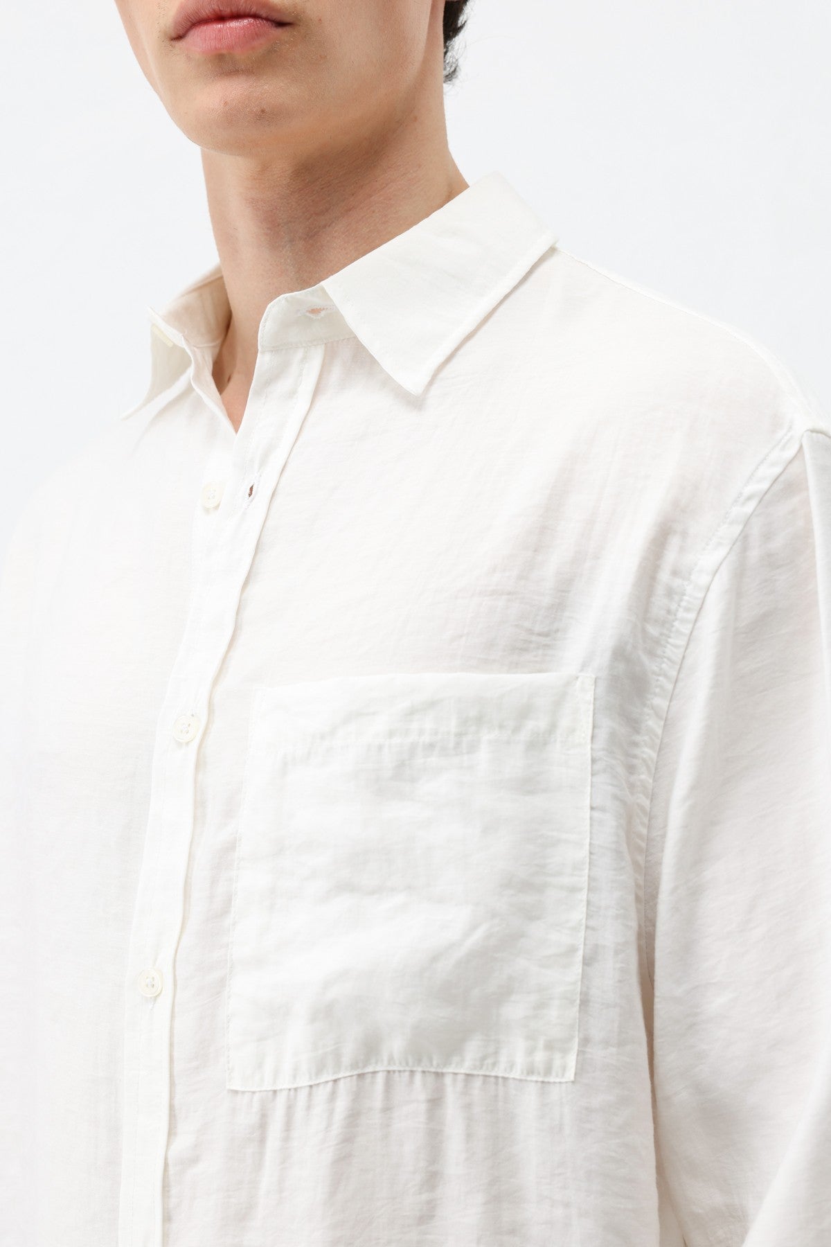 Oversized Shirt with Pockets Made of Modal Fabric